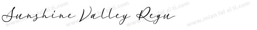 Sunshine Valley Regu字体转换